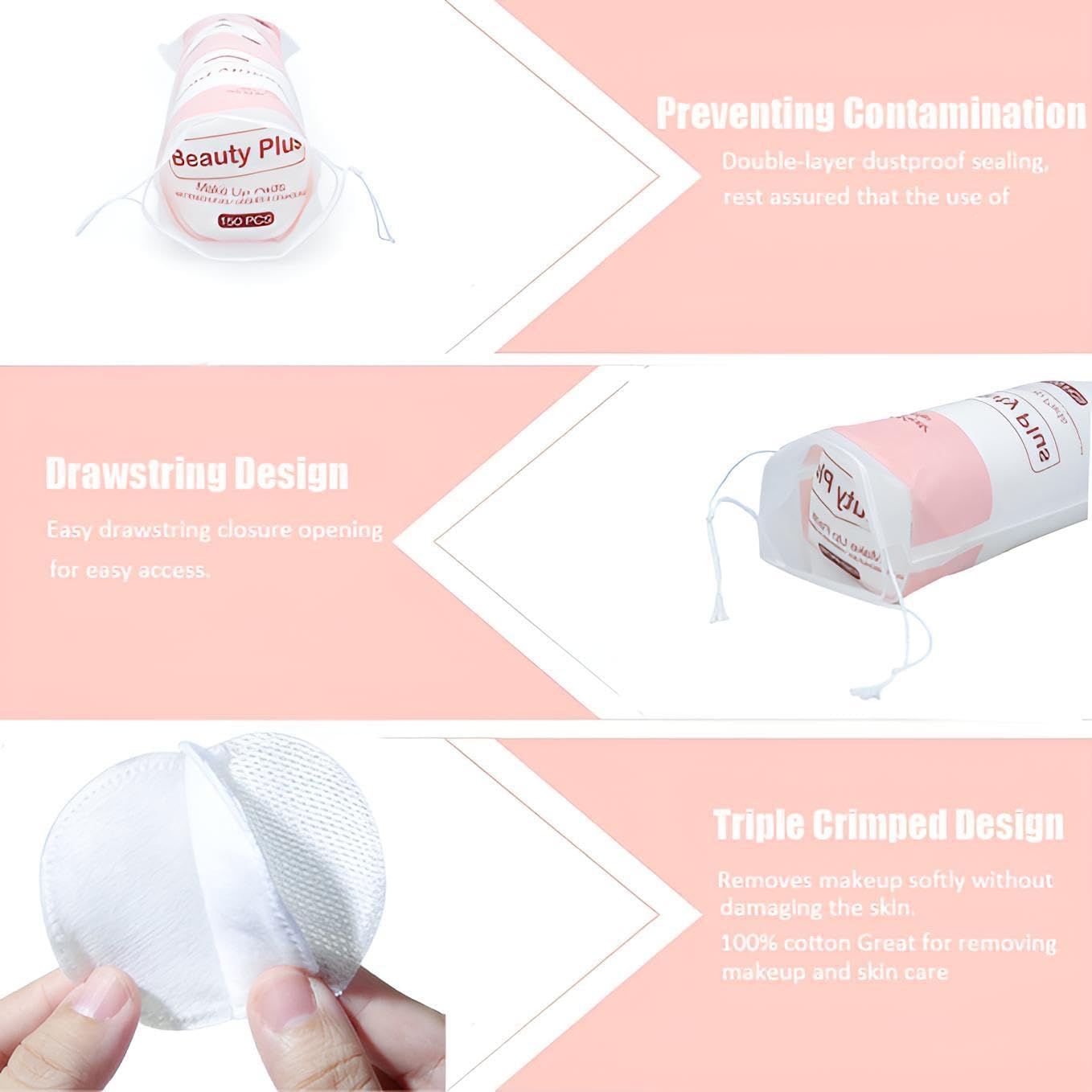 Facial Cotton Pad (150pcs)