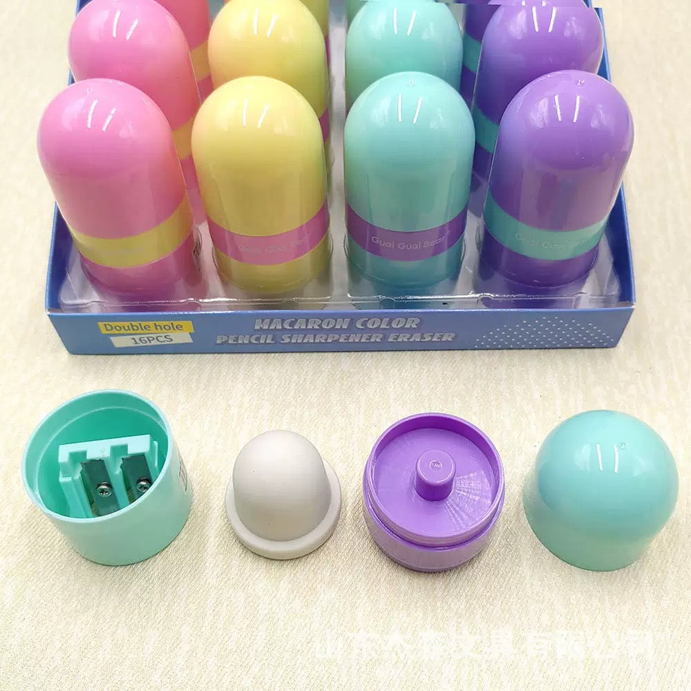 Macaron Eraser & Sharpener