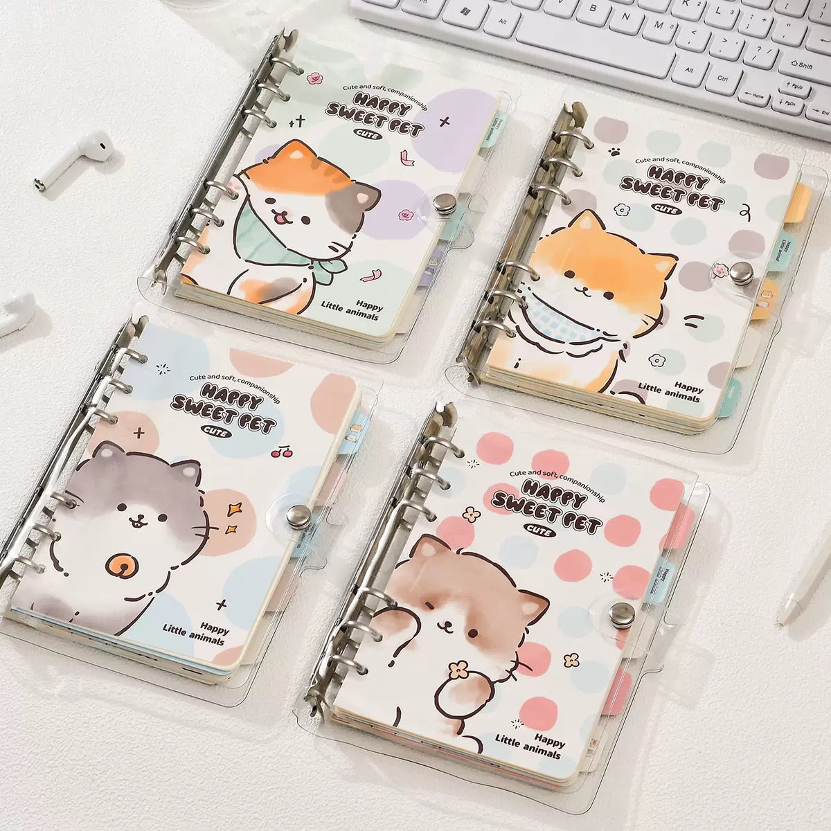 Happy Kitty Spiral Diary