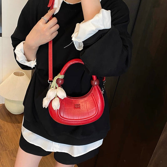 Tulip Solid Box Shoulder Bag