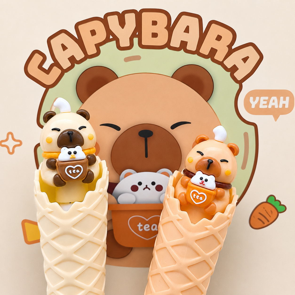 Capybara Ice Cream Pen