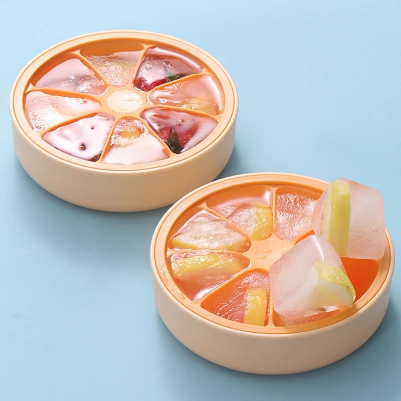 Orange Silicon Ice Tray