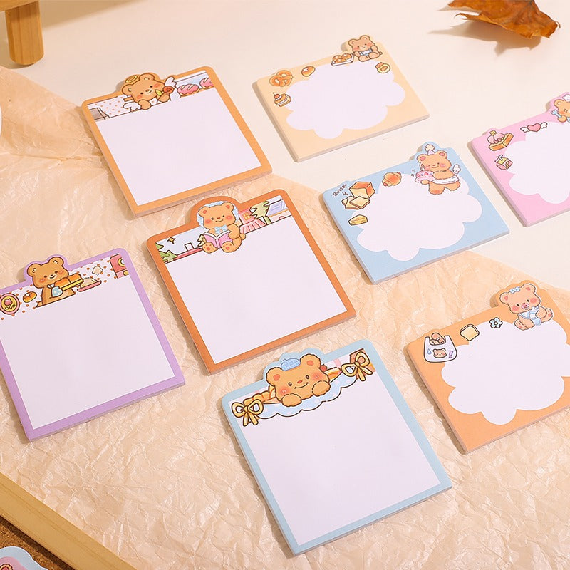 Bear Sticky Notes With Keychains