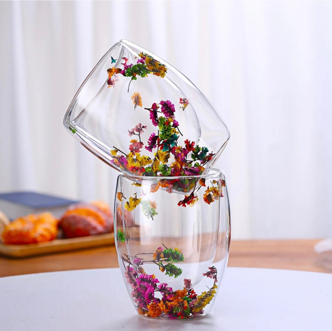 Flower Glass Cup