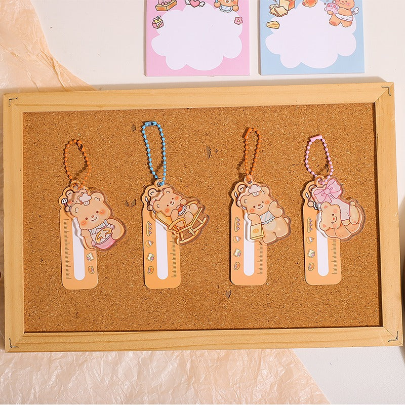 Bear Sticky Notes With Keychains