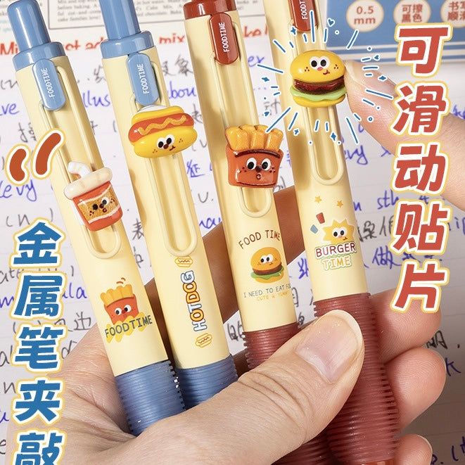 Burger Shop Theme 4pcs Pen Pack