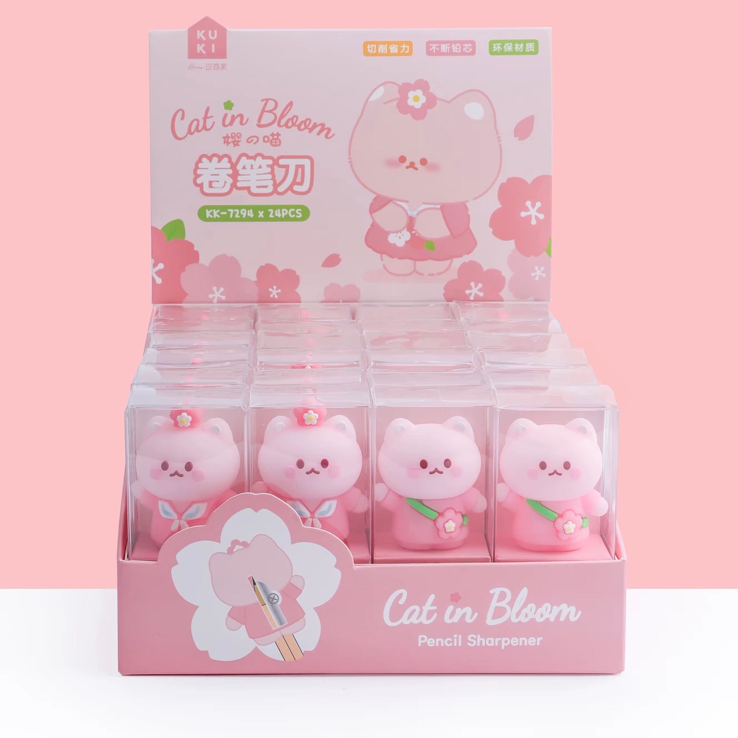 Sakura Cat Sharpener