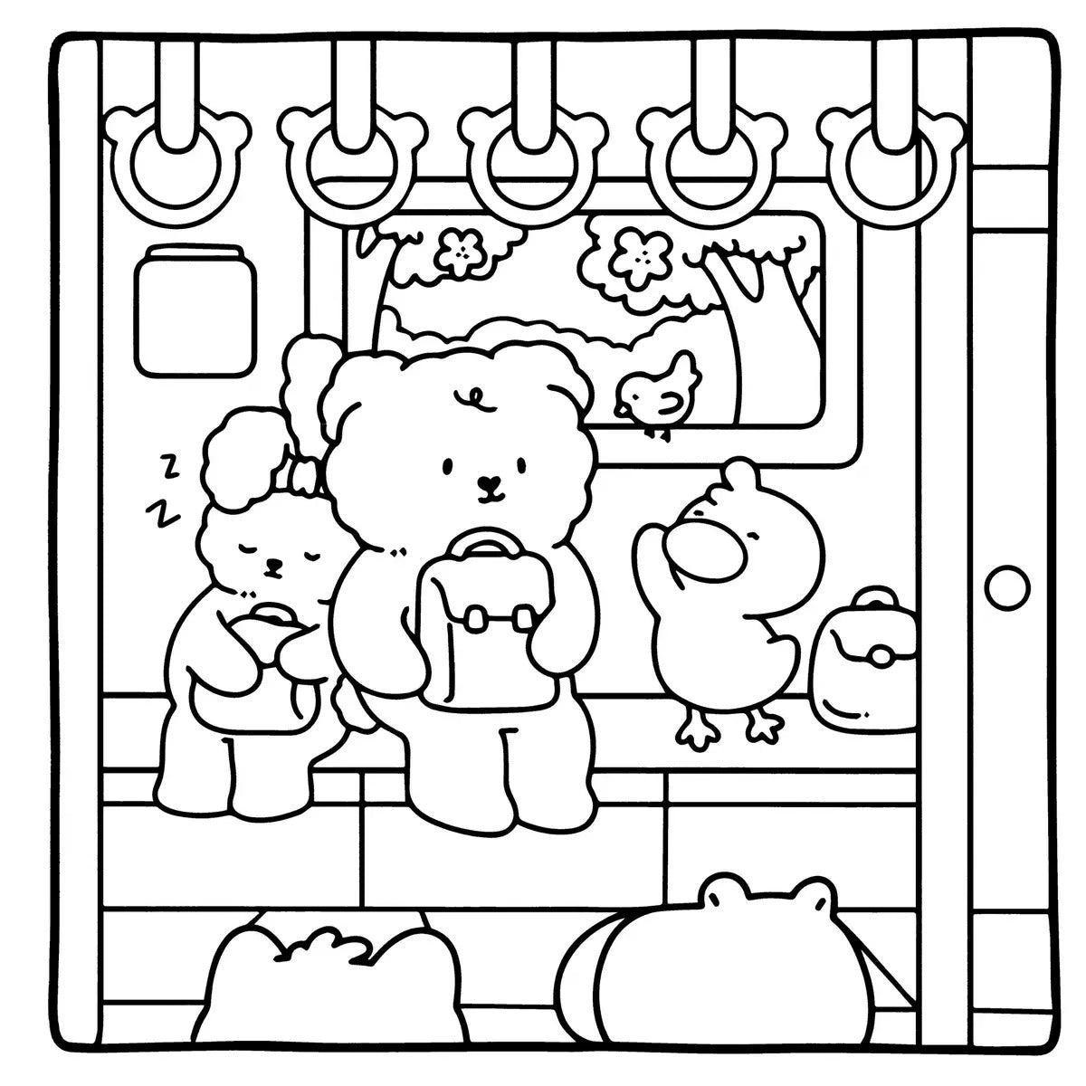 Spring Moments Coloring Book