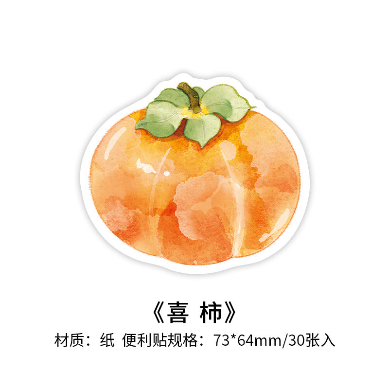 Watercolor Fruits Sticky Note