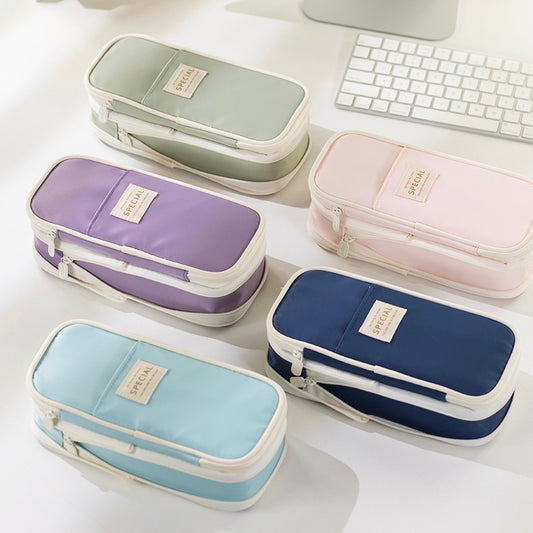 Premium Large Capacity Canvas Pencil Pouch