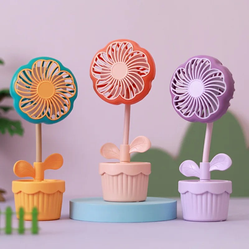 Floral Mini Fan