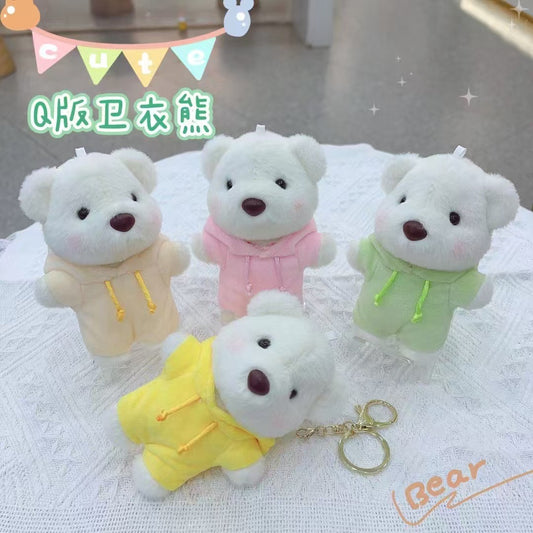 Snow Bear Plush Keychain