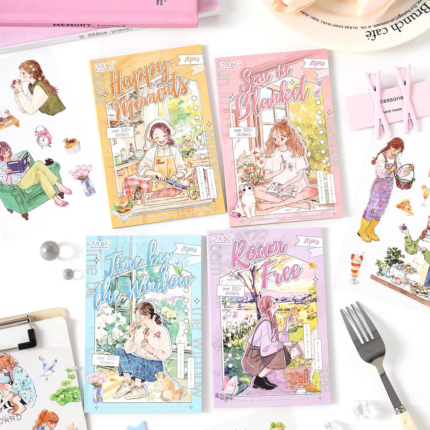 Girly Happy Moments Sticker Book