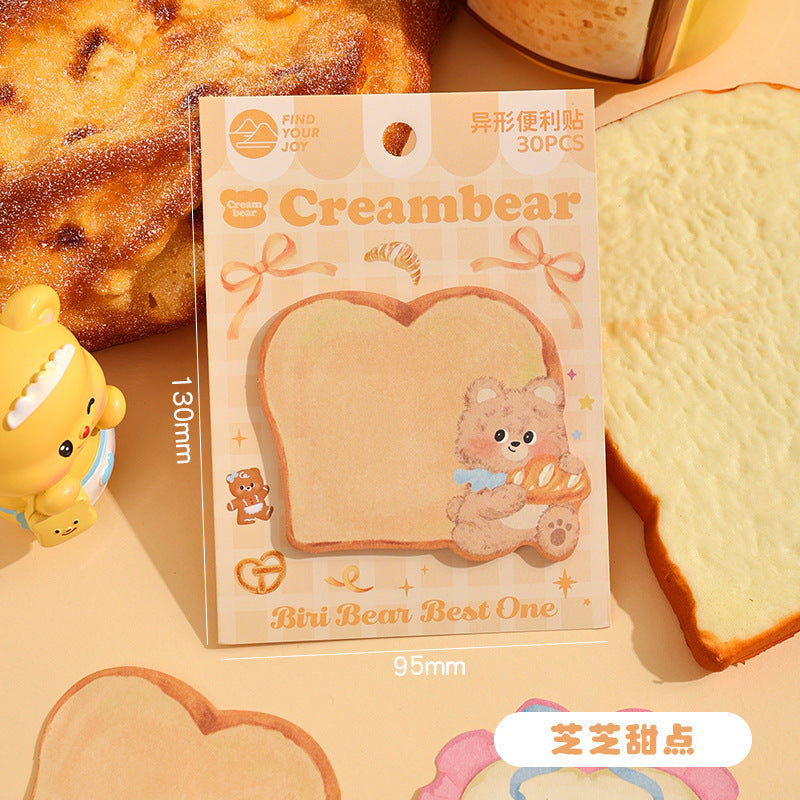 Cream Bear Sticky Notes