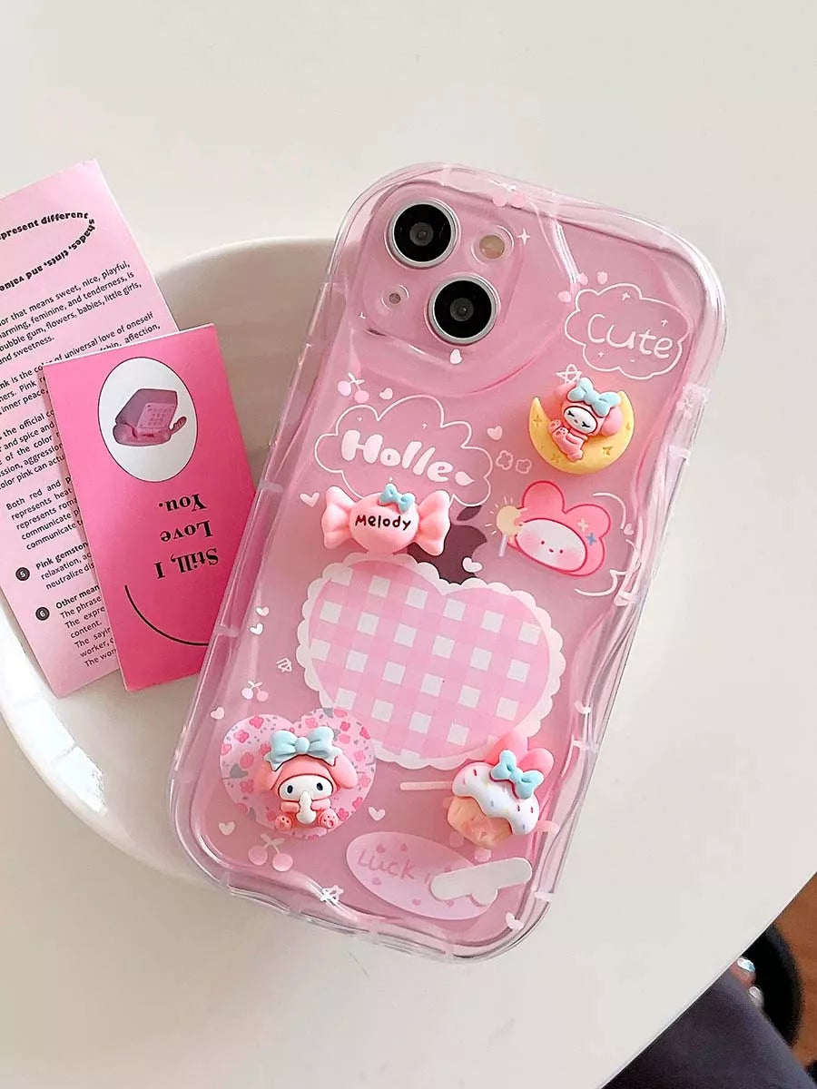 My Melody Iphone Case With Charm