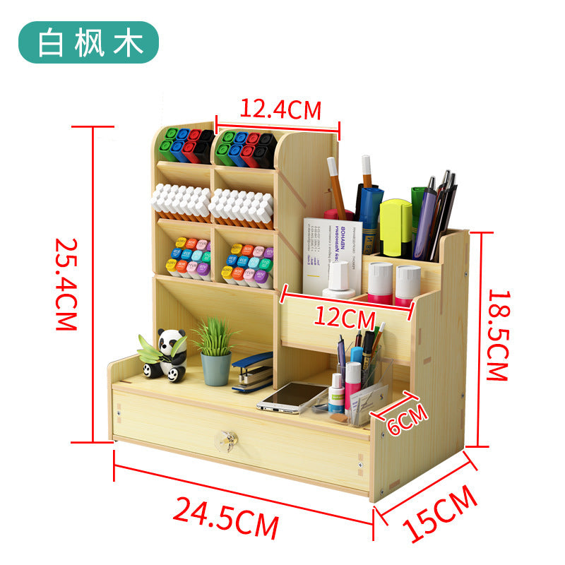 DIY Wooden Desk Organizer