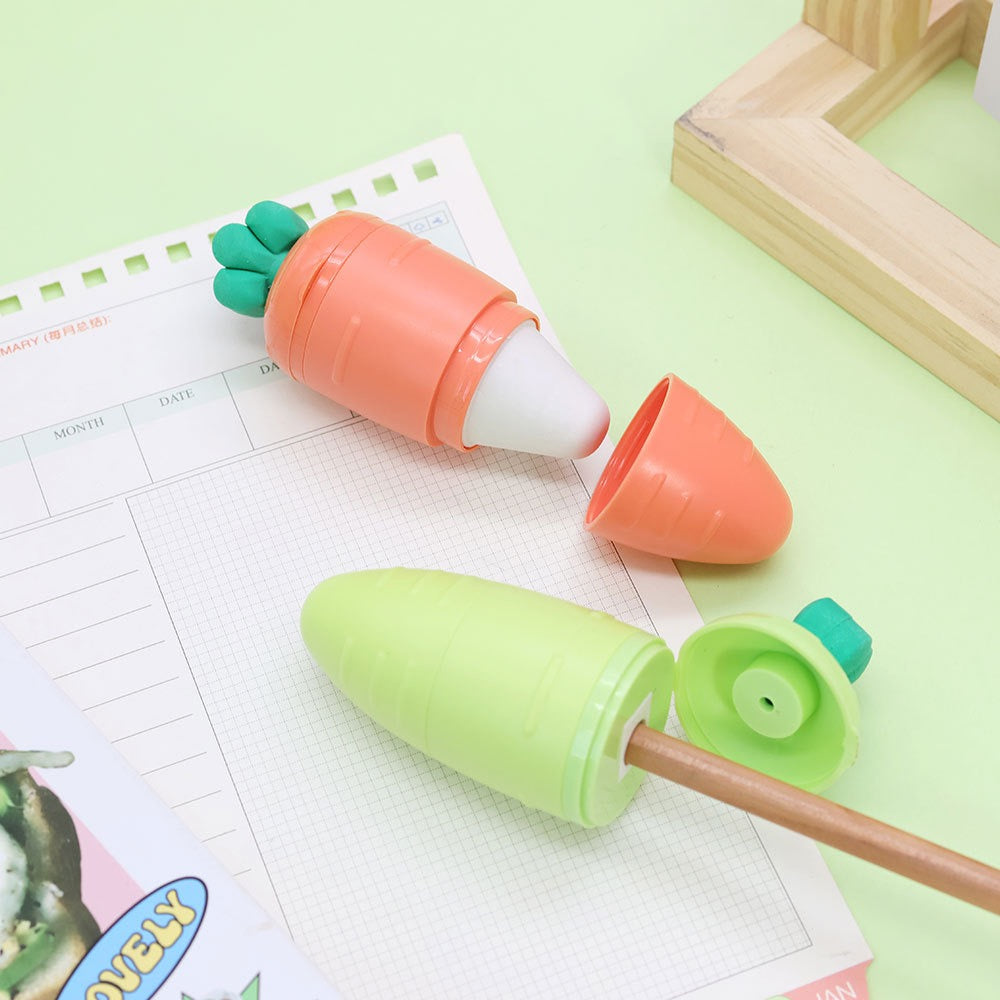 Carrot Eraser Sharpener