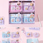 Mini 2pcs Set Keychain Puffy Diary