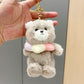 Neck Pillow Bear Plush Keychain