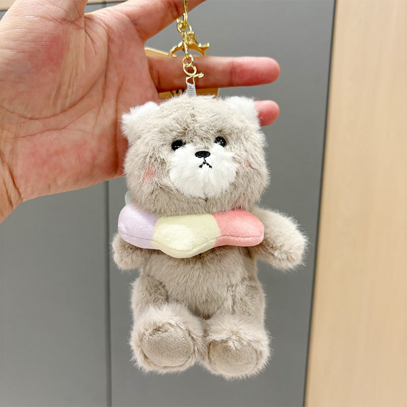 Neck Pillow Bear Plush Keychain