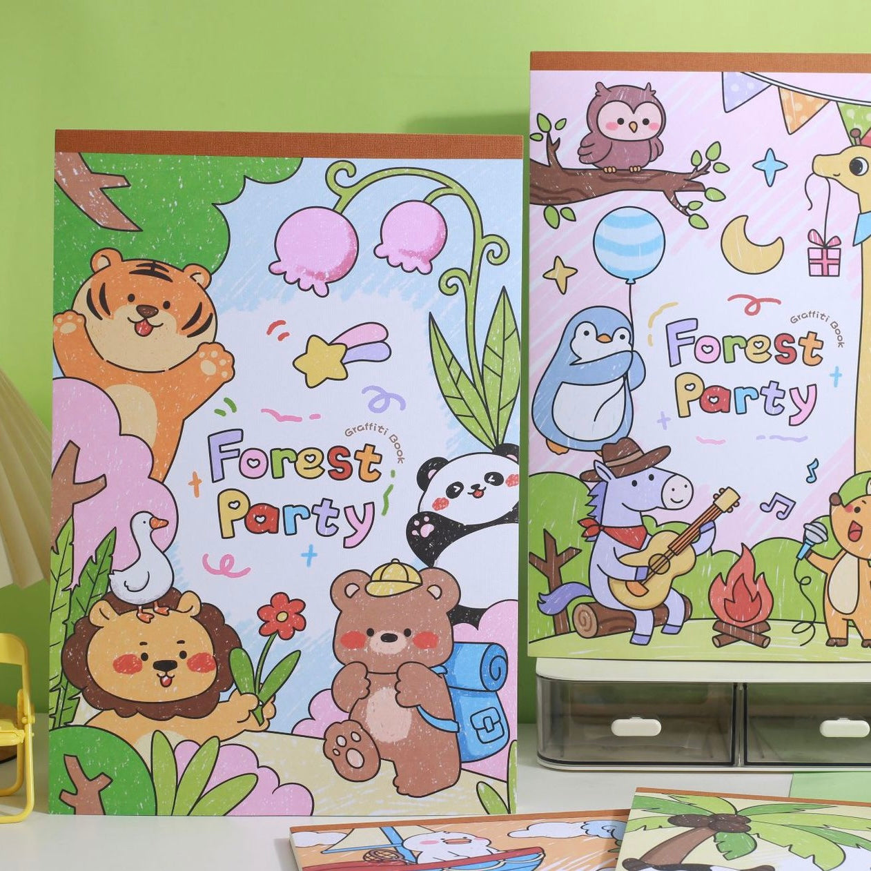 Giant Forest Party Coloring Book