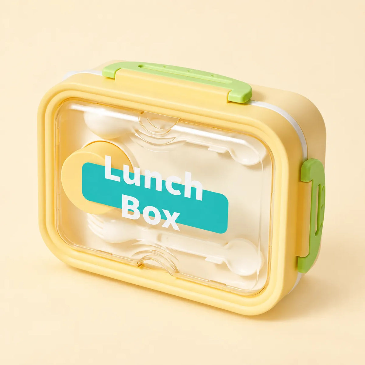 Pastel Bento Lunch Box with Cutlery