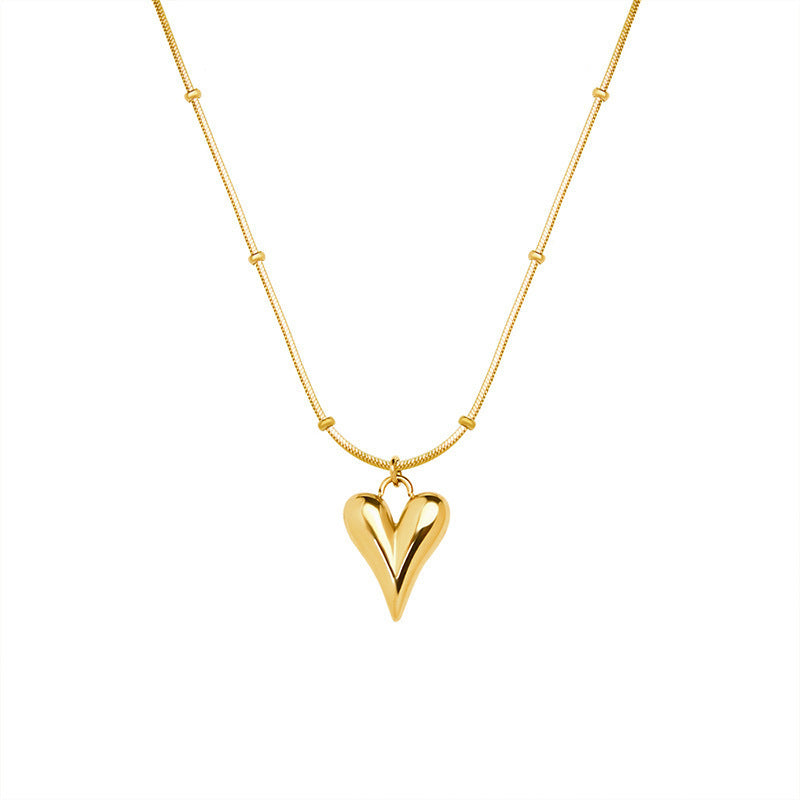 Heart Design Stainless Steel Necklace