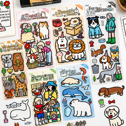Happy Pals Doodle Sticker