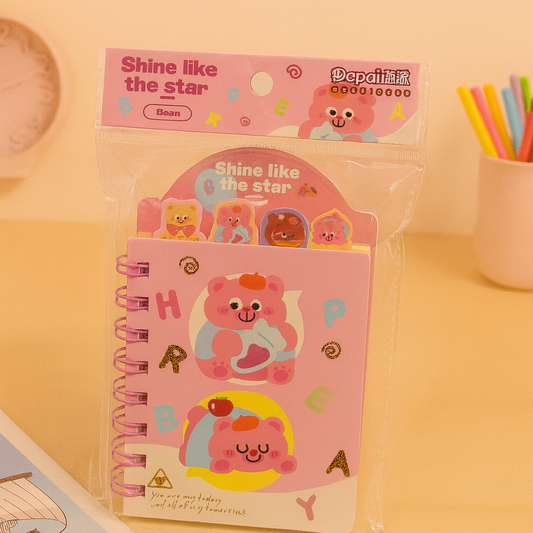 Kawaii Mini Spiral Diary
