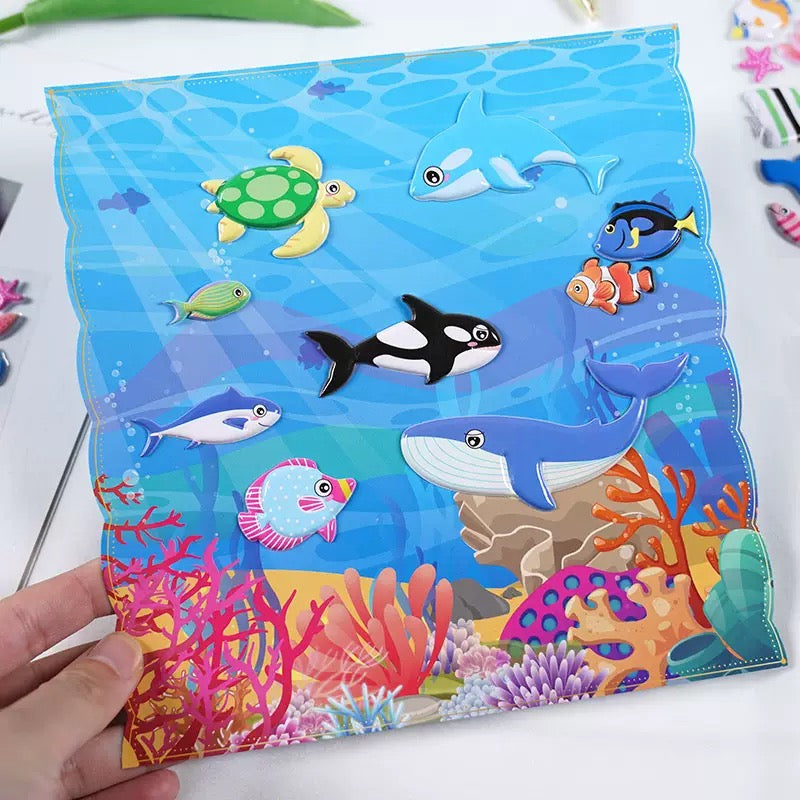 Ocean World Puffy Sticker Pack