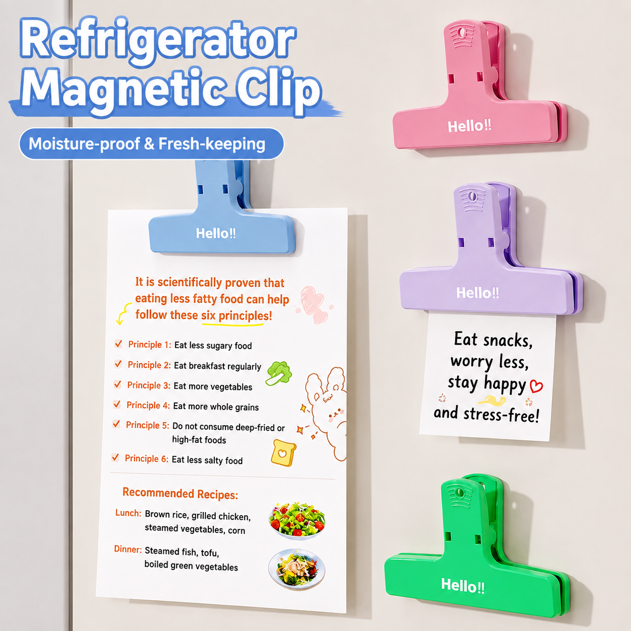 Happy Seal Magnetic Clip