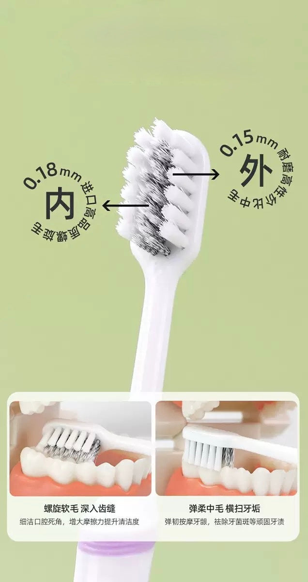 Nebula soft-bristled toothbrushes 2pc