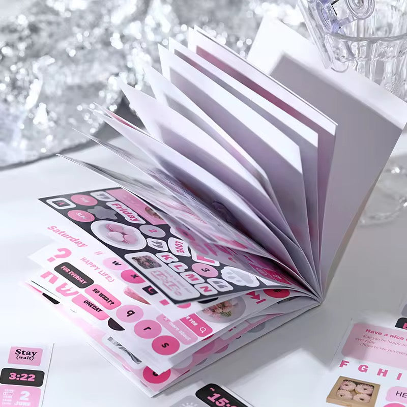 Journaling Collage Sticker Book 12 Sheets