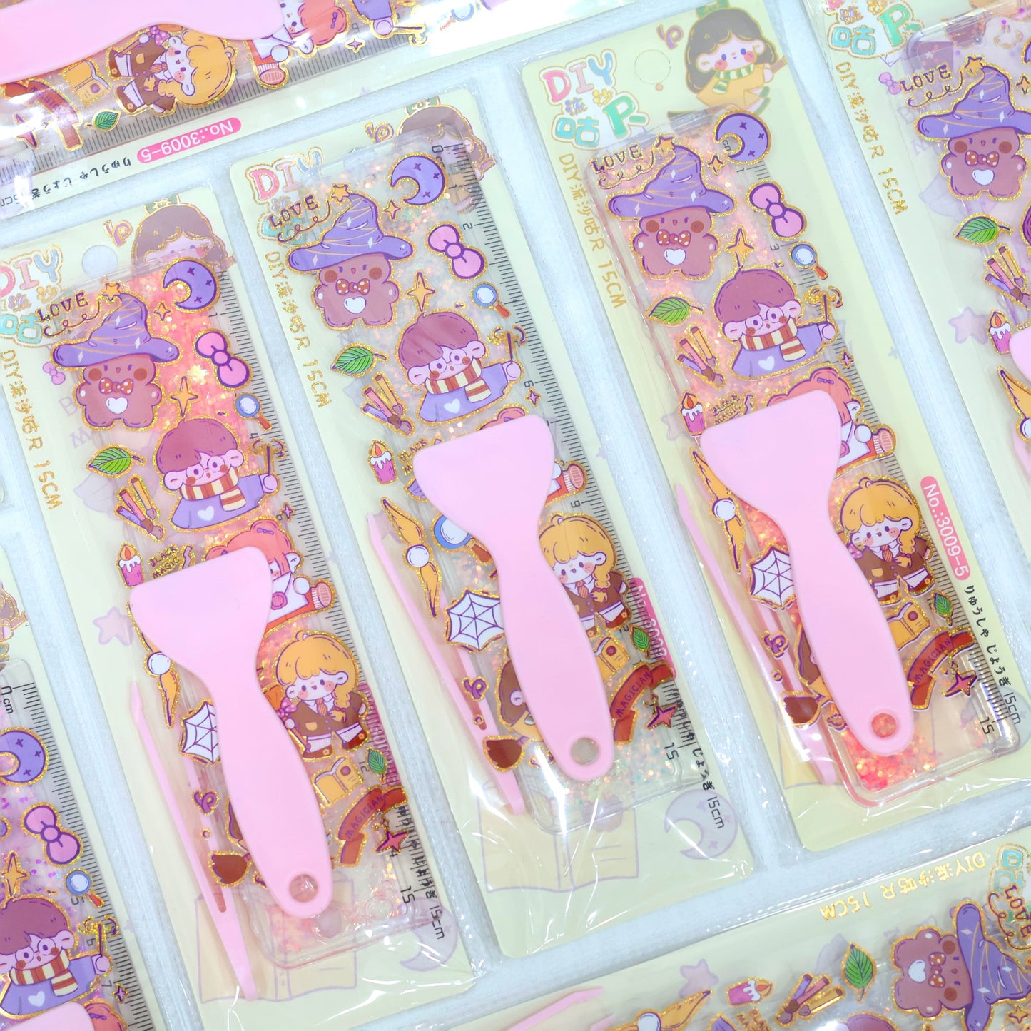 Glitter Ruler With Stickers