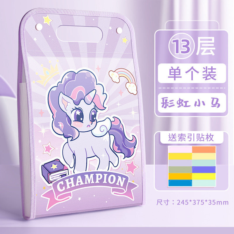 Kawaii Large Capacity File Folder
