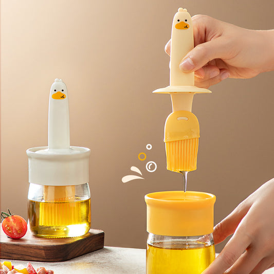 Oil Brush Glass Bottle