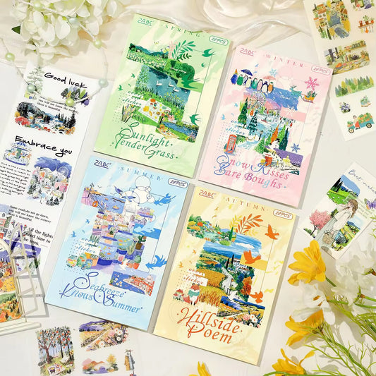 Aesthetic Landscape Sticker Book