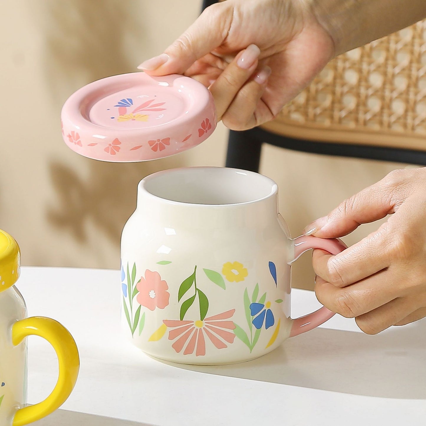 Floral Ceramic Mug