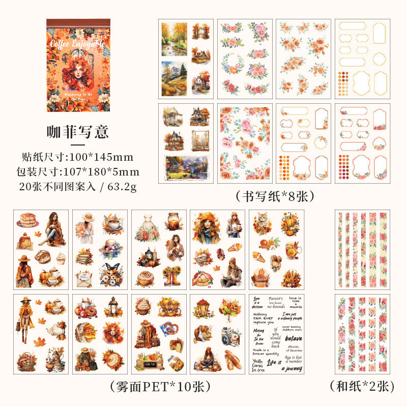 Vintage Garden Deco Sticker Book