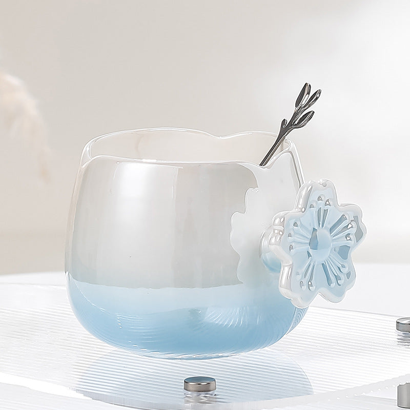 Flower Mug w Spoon