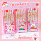 Strawberry Gel Pen Set (6pcs pack)