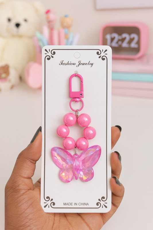 Butterfly Mobile Keychain
