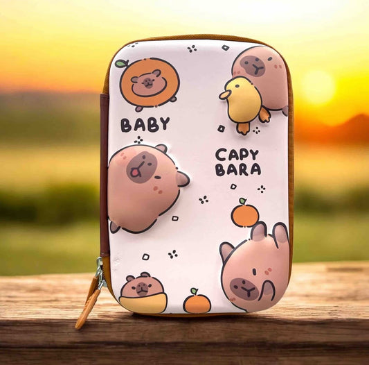 Capybara Large Capacity Pencil Case