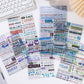 English Journaling Quotes 6 Sheet Sticker Set