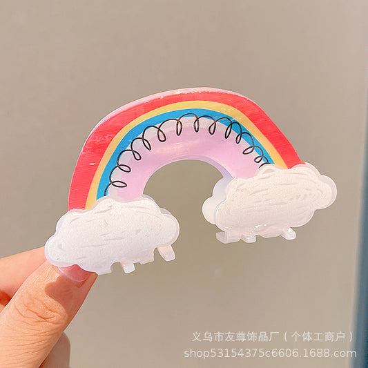 Mini Rainbow Claw Clip