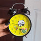 Panda Metal Mini Alarm Clock