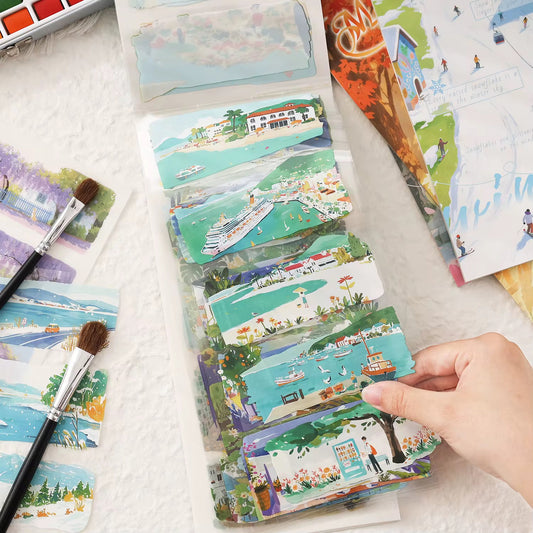 Seasonal Landscape Sticker Book