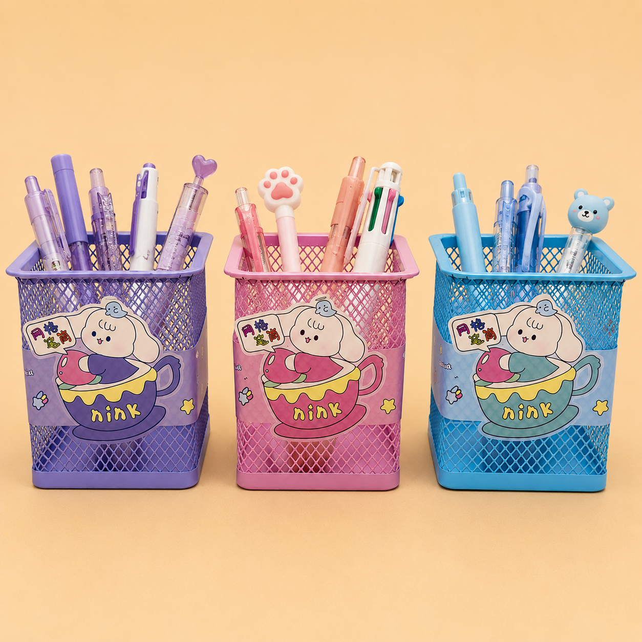 Bunny Mesh Pen Holder
