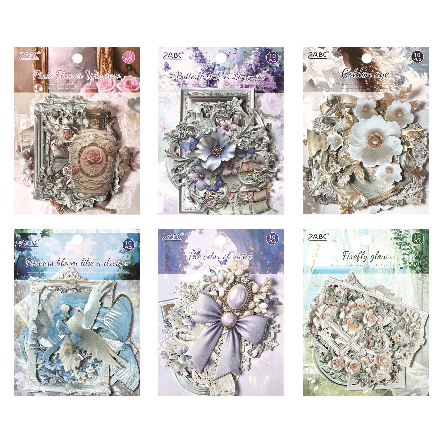 Shadow Flower Series Sticker Pack