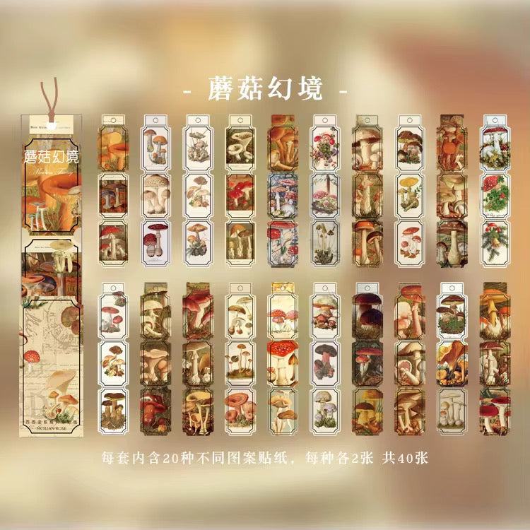 Vintage Tag Book Stickers